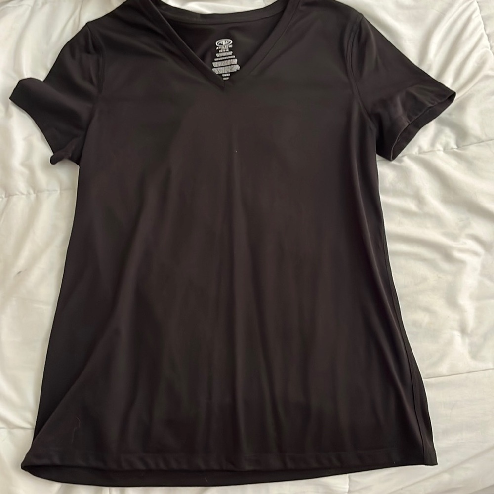 Athletic Works black short sleeve soft t shirt. Size 12/14